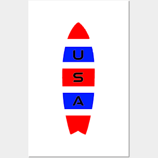 USA SURFBOARD Posters and Art